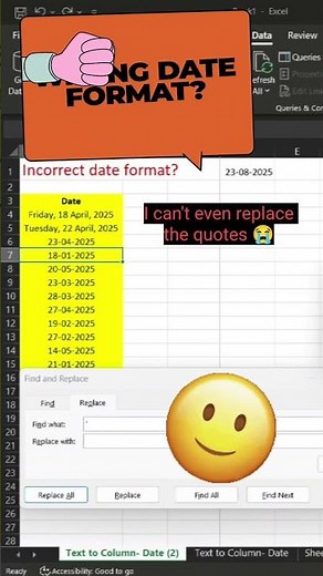 Date Format in Excel | How to change date format in Excel? | #excel #excelformulas