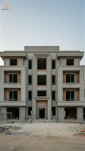 front view house construction | Build to finish part 1 #shorts