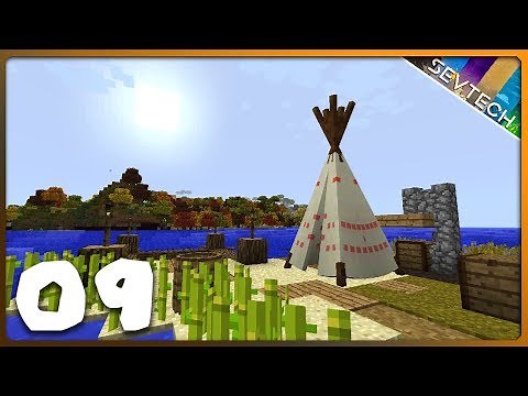 Minecraft: SevTech Ages || FIRST TIPI SLEEP! || Ep 09
