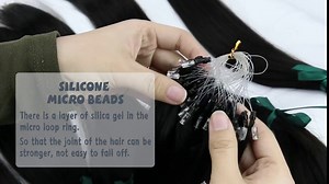 Amazon.com : Moresoo Microlink Hair Extensions Human Hair Jet Black Micro Bead Hair Extensions Real Human Hair 24 Inch Black Micro Link Extensions for Women 57G/50S : Beauty & Personal Care