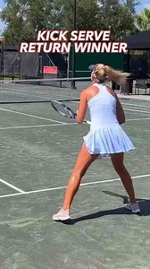 Kick Serve Two-Handed Backhand Return Winner