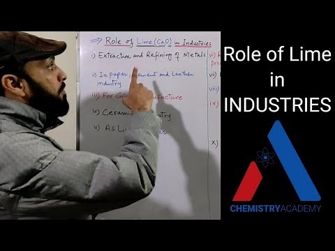 Role of Lime in Industries|Industrial Uses of Calcium oxide(CaO)| Grade 12