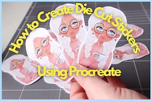 Online How to Create Die Cut Stickers Using Procreate Course · Creative Fabrica