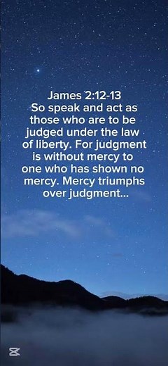 God's Mercy triumphs over Judgment ✝️🙏❤️
