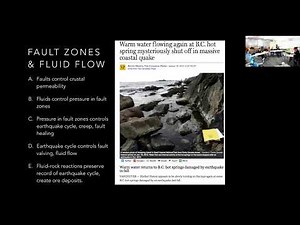 Anatomy of Fault Zones (lecture 10) - Fluids and Earthquake Geology - Christie Rowe - McGill Univ.
