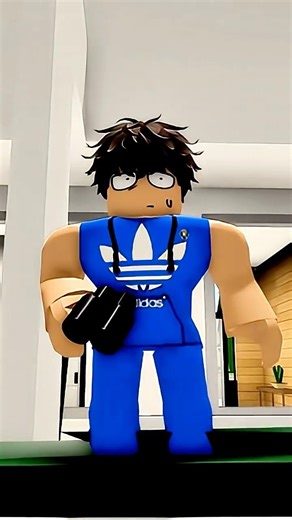 When the neighbor's boy was staring at me..this happened 🧐😃#roblox #brookhaven #robloxshorts