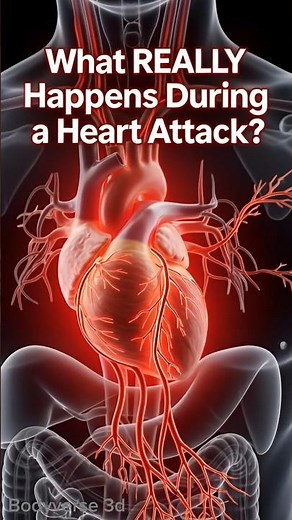 What Really Happens During a Heart Attack? | 3D Medical Animation Explained #education #science