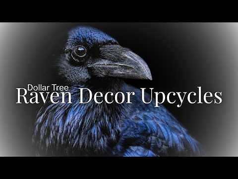 Dollar Tree Ravens Look EXPENSIVE! 🖤 2 Gothic Vintage Decor Makeovers