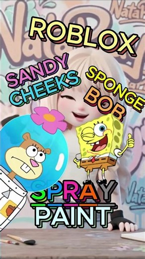 SpongeBob's smartest friend in Roblox Spray Paint! 🎨✨ Rate it 1-10 #spongebob #roblox