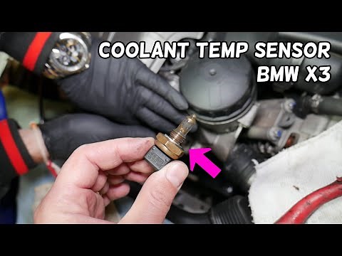 COOLANT TEMPERATURE SENSOR REPLACEMENT LOCATION BMW X3 E83 F25