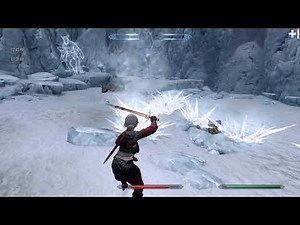 Ciri Vs Karstaag (girl witcher in skyrim)