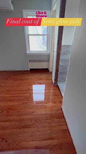 2K views · 8 comments | Final coat of semi gloss poly. #flooringinstallation #flooringdesign #flooringcompany #flooringcontractor #flooringexperts #flooringtrends #floorings #flooringinstaller #flooring4you #flooringspecialists #FlooringSolutions #flooringamerica #flooringcoupon #flooringexpert #flooringsale #Flooringtiles #flooringstore #flooringtechnician #FlooringRemoval | Perfect Floor- Hardwood Floor, Sanding, Refinishing, Installation & Repairs | Facebook