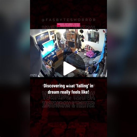 Horror night Discovering what ‘falling’ in dream really feels like! #horror #nightmare #sleepparalysis #sleep