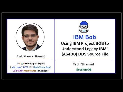 Using IBM Project BOB to Understand Legacy IBM i (AS400) DDS Source File | IBM Project Bob (Ep-08)