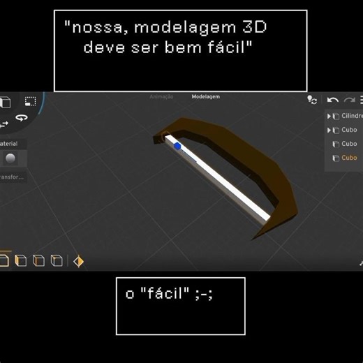 modelagem 3D deve ser fácil. #3D # animation
