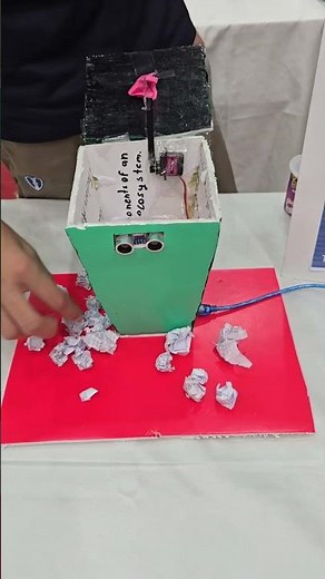 Smart trash bin. School based project.