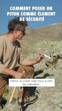Comment poser un piton en escalade ? 🧗🏼 #Piton #escalade #alpinisme #climbing #lagoped #petzl