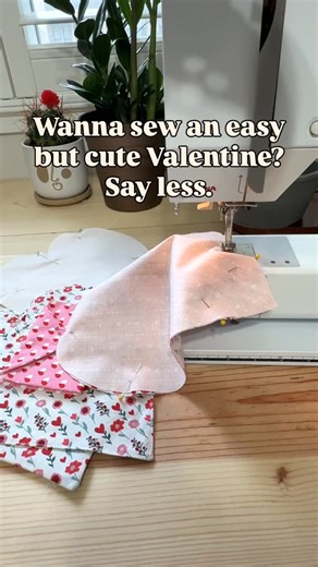 Quick Valentine. Scrap friendly. Beginner approved. This easy envelope pattern is perfect for tucking in a love note, cash, or a gift card. Comes with a step by step tutorial and a ready to use template. Comment LOVE LETTER and I will DM you the pattern link. #handmadevalentine #sew #easysewing | Ocean Code Clothing
