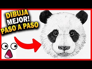 Como 🅳🅸🅱🆄🅹🅰🆁 un OSO PANDA REALISTA paso a paso 🐼【 MUY FÁCIL】 * Dibujo de animales *