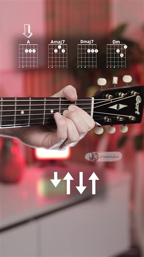 Music with just 4 chords for beginners | Powfu - Death Bed (Coffee for your head) #Guitar #guitarra #violao | Leve Violão