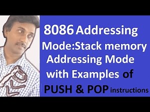 8086 Addressing Modes (Stack Memory Addressing Mode )