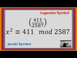 Legendre Symbol or Jacobi Symbol to Solve a Quadratic Congruence