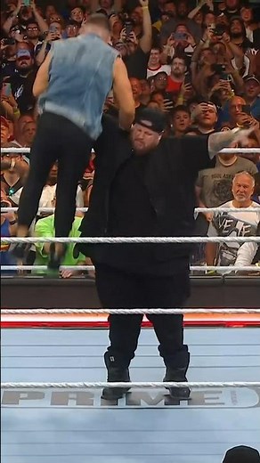 Jelly Roll hits a chokeslam and pays tribute to John Cena #summerslam