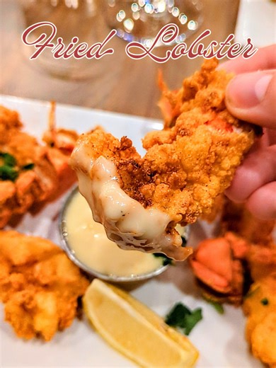 Half Shell 2161 Hawkins St Suite 130a, Charlotte, NC 28203 Oyster Tasting Flight - Market Price I got 6. Comes with a mignonette sauce. I got 3 different kinds of oysters from the East Coast. They cost $2.50 - $4 each. Spiced Baby Lobster Tails - $18 Flash-fried with a horseradish honey-Dijon dip Calamari - $18 Lightly battered and fried, tossed with crispy fried pepperoncini, fresh herbs, and served with a zesty lemon-garlic aioli Key Lime Pie - $10 Petit Princess Bellini - $15 I believe that's