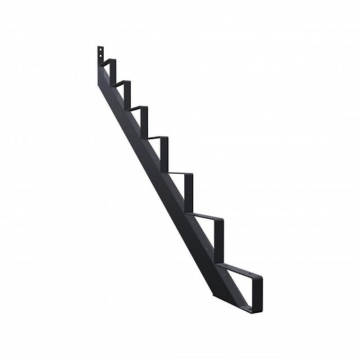 Peak Products Black 7 Tread Steel Stair Stringer