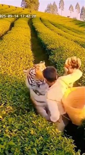 Working at the Tea Plantation When SUDDENLY... 🐅🌿😱