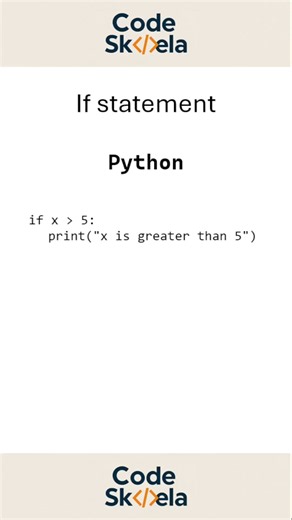 1 An If statement with different programming languages