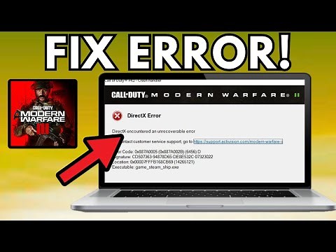 How To Fix Call of Duty Modern Warfare 2 DirectX Error