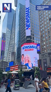 NEWSMAX lit up Times Square in NYC on Tuesday! Check it out: https://bit.ly/4fniUvz | NEWSMAX