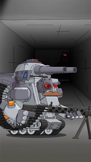 RATTE Horror Tank 💀💀💀 #shorts #homeanimations #funny #мультик #tank #Horror