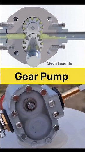 Gear pump working mechanism #mechanical #mechanicalengineering #science #viral #ytshorts