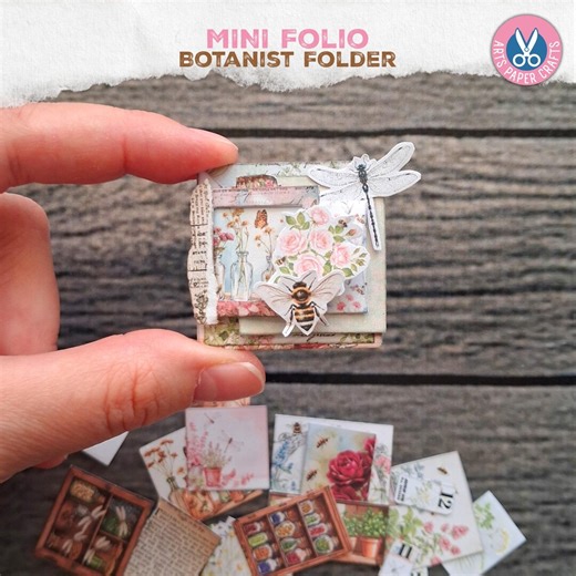 Mini Folio, Botanico, Rose, Api, Vintage, Mini Album, Diario dei Rifiuti, Stampabile, Mini Libri, Miniatura, Kit Artigianale, Download Digitale, Regalo - Etsy Italia