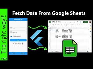 Flutter Tutorial - Google Sheets API 2/3 - Read & Fetch Data & SpreadSheets CRUD