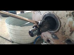 how to remove/HDPE extruder machine screw clean and remove process/kabra machine