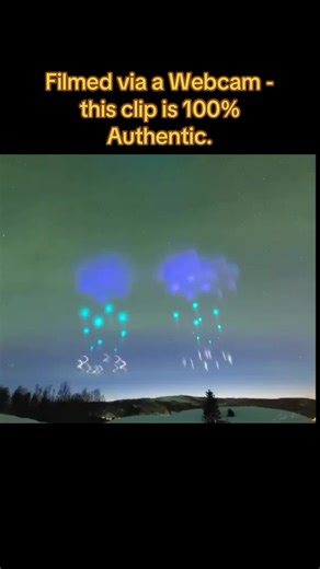 Filmed via a Webcam - this clip is 100% Authentic. NASA Commented stating it was just rockets being fired over the Arctic creating this effect….. #fyp #foryoupage #conspiracytiktok #viral #amazing