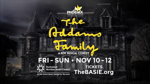 371 reactions · 89 shares | ON SALE NOW: It's KOOKY and SPOOKY season! Phoenix Productions presents THE ADDAMS FAMILY Musical, live onstage at the Basie Center's Hackensack Meridian Health Theatre Friday through Sunday Nov. 10-12. Click here for tickets! | Count Basie Center for the Arts | Facebook