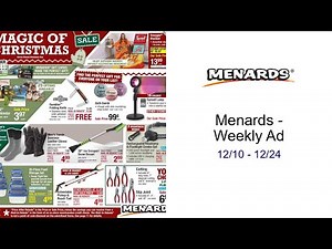 Menards - Weekly Ad 12/10 - 12/24