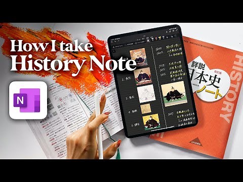 How I take history notes on OneNote app. Infinite Canvas!!!