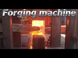 Inside the forging factory Transforming a Square Block into a Ring 💍 #forging #machine #factory