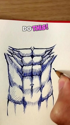 Learn how to draw muscles with this tutorial!