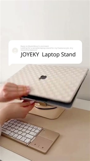 JOYEKY Laptop Stand Rotate.Adjust.Work smarter.Grab yours now #myamazonauramuse #technology #tech