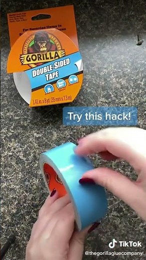 Gorilla Double Sided Tape Liner Removal Hack
