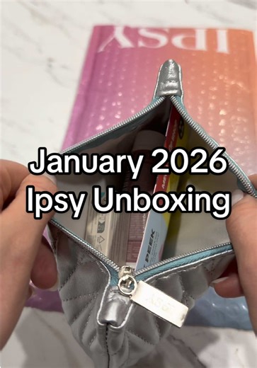 Unboxing my January 2026 Ipsy bag 💕 #unboxing #beautybox #beauty #subscriptionbox #unboxingvideo @IPSY @KORRES @Tatcha US @DiTO Cosmetics @e.l.f. Cosmetics @Girlactik Beauty