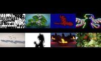 Mix of 8 videos from youtube : bad apple versions from movie vertigo