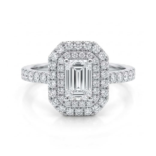 Emerald Cut Engagement Diamond Ring 0.70ct Centre Stone | Ernesto Buono Fine Jewellery