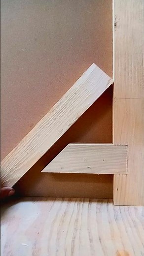 Best Bracing Technique in Woodworking – Easy DIY Support Idea! #woodworking #howto #shorts